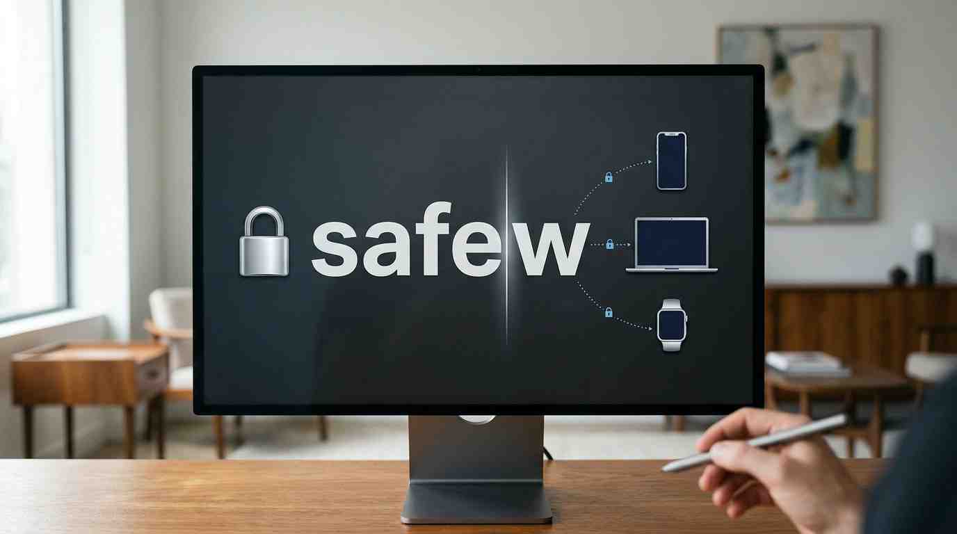 拆解safew的名称渊源以及其端到端加密通信的产品定位示意图